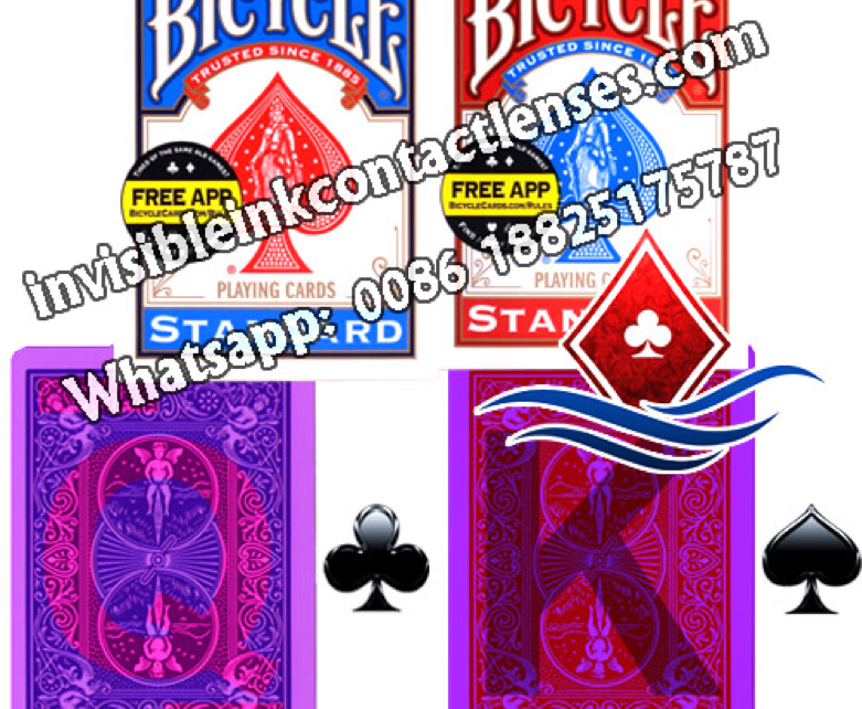marked playing cards for contact lenses